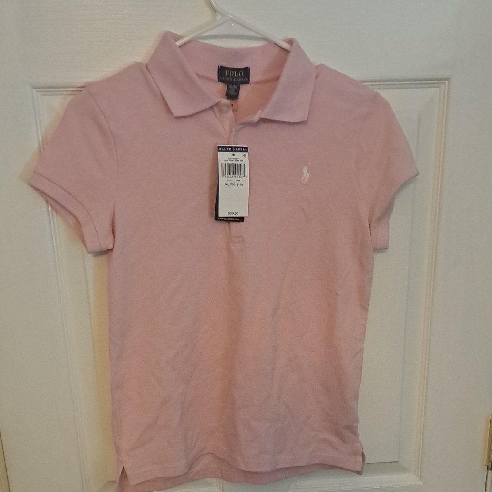 Ralph Lauren Kids Polo Shirt in Soft Pink